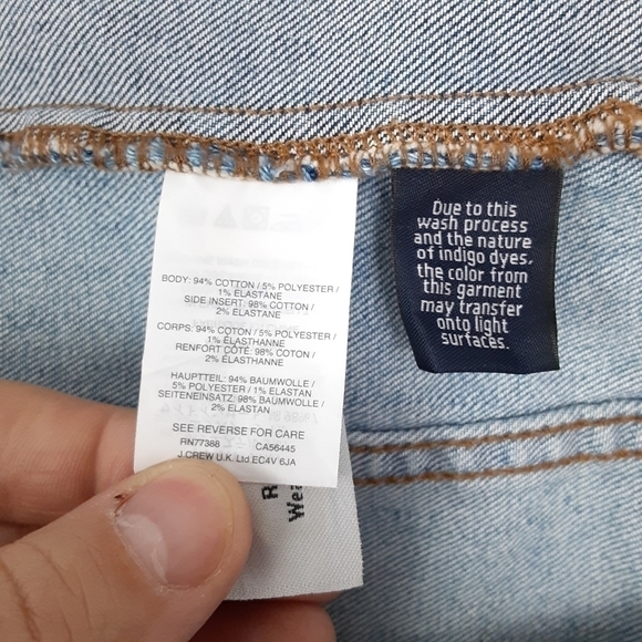 Madewell Denim Mini Skirt In Color Block  Size 29 - Picture 5 of 5